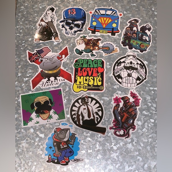 (70) Miscellaneous Vinyl Stickers - Picture 3 of 7